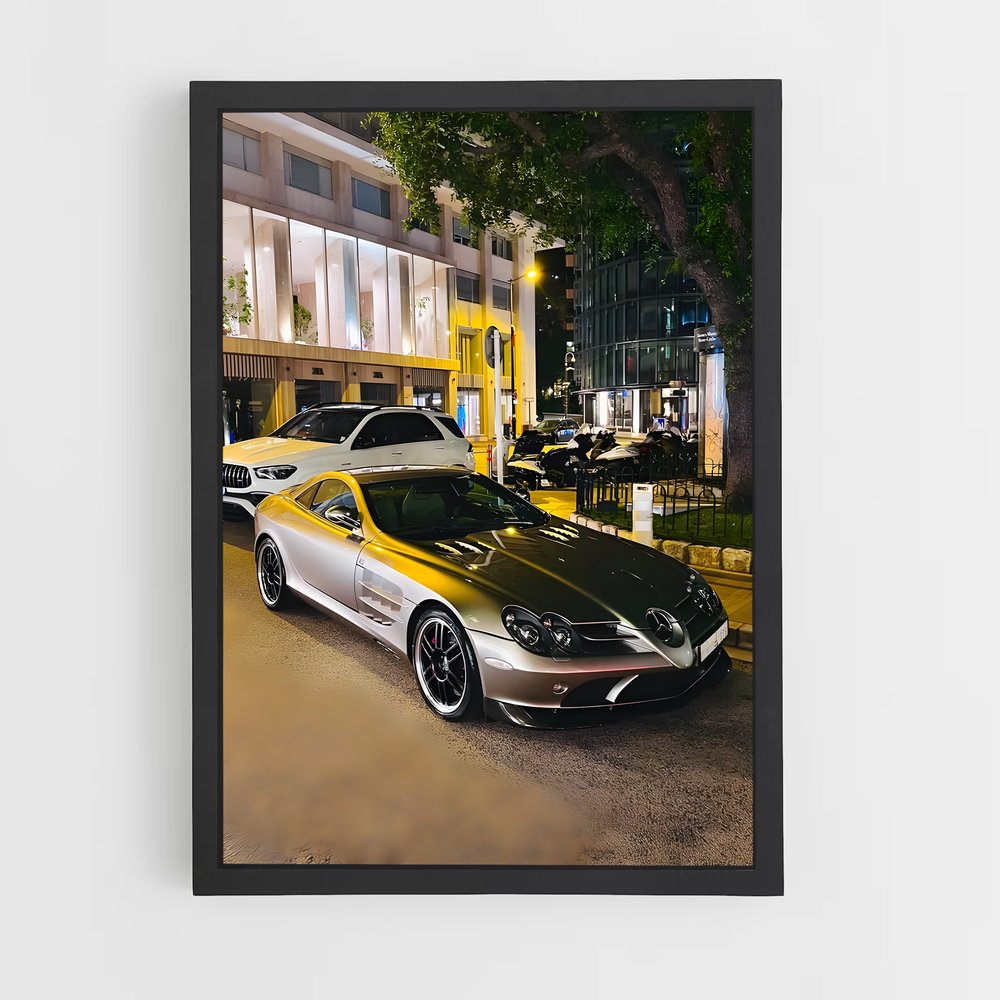 Poster Yellow Racer – affiche Mercedes (vue 2)